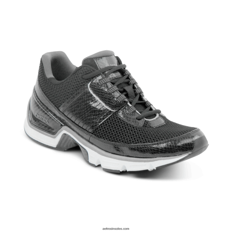 エックスプレス ランナー 2 女性 Aetrex 黒 0888T107