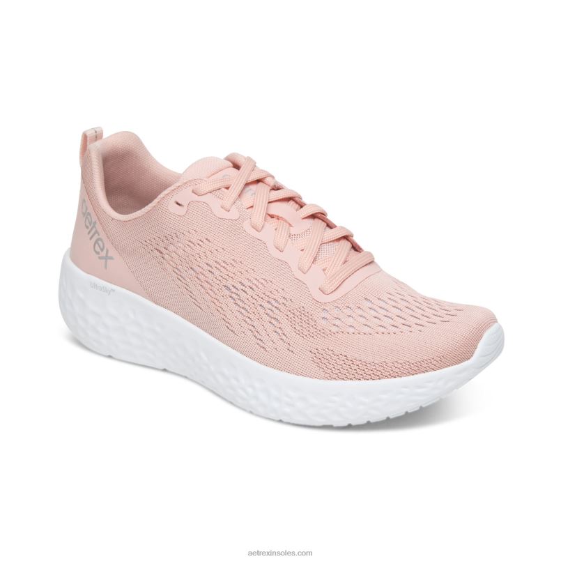 ダニカ アーチサポート スニーカー 女性 Aetrex ピンク 0888T175