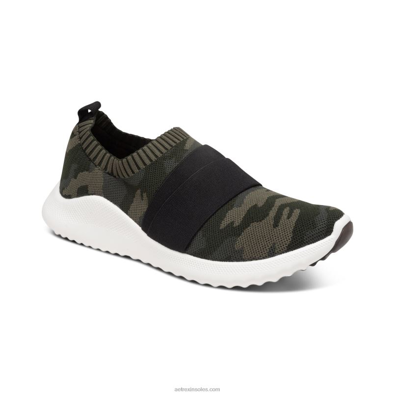 アリー アーチ サポート スニーカー 女性 Aetrex 迷彩 0888T204
